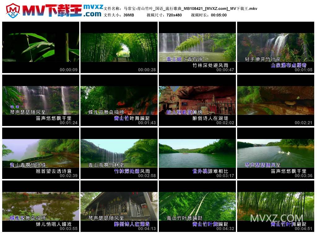 马常宝-青山竹叶_国语_流行歌曲_MB108421